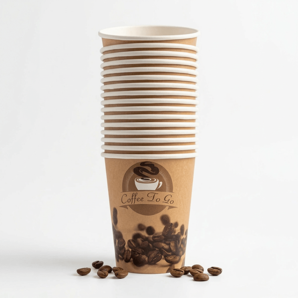 Coffee To Go - Engangskopper/Papkrus - 300 ml | 50 stk. - Løven Home