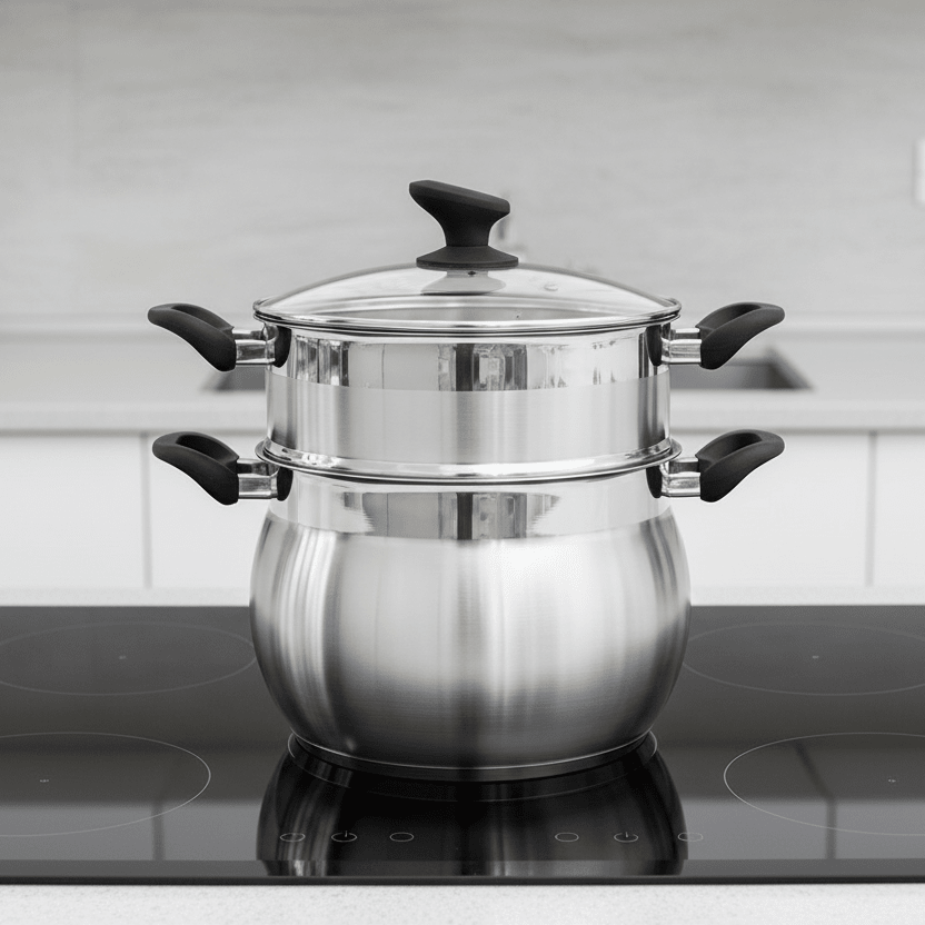 Damp - og Couscous Gryde Rustfrit Stål 22 cm 6 L - Kaiser Koch - Løven Home