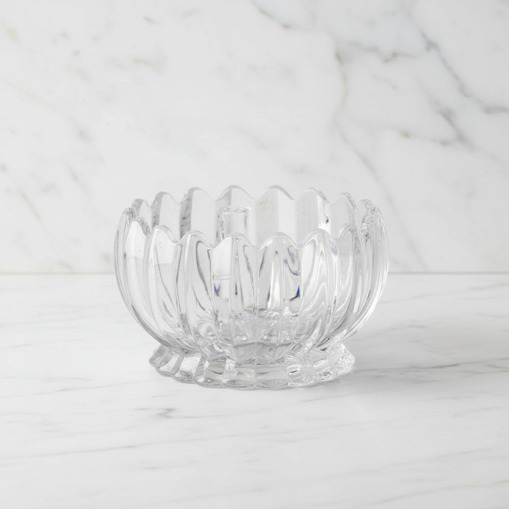 Deli Glass - Lotus Glasskålesæt - 200 ml | Glas | Transparent | 6 stk. - Løven Home