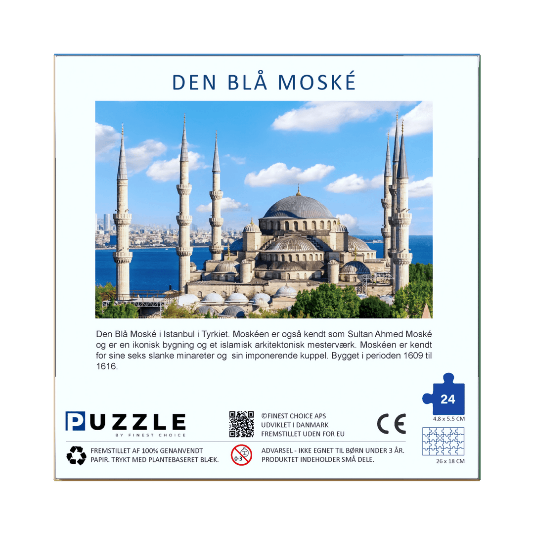 Den Blå Moské Puslespil - 24 Brikker - Løven Home