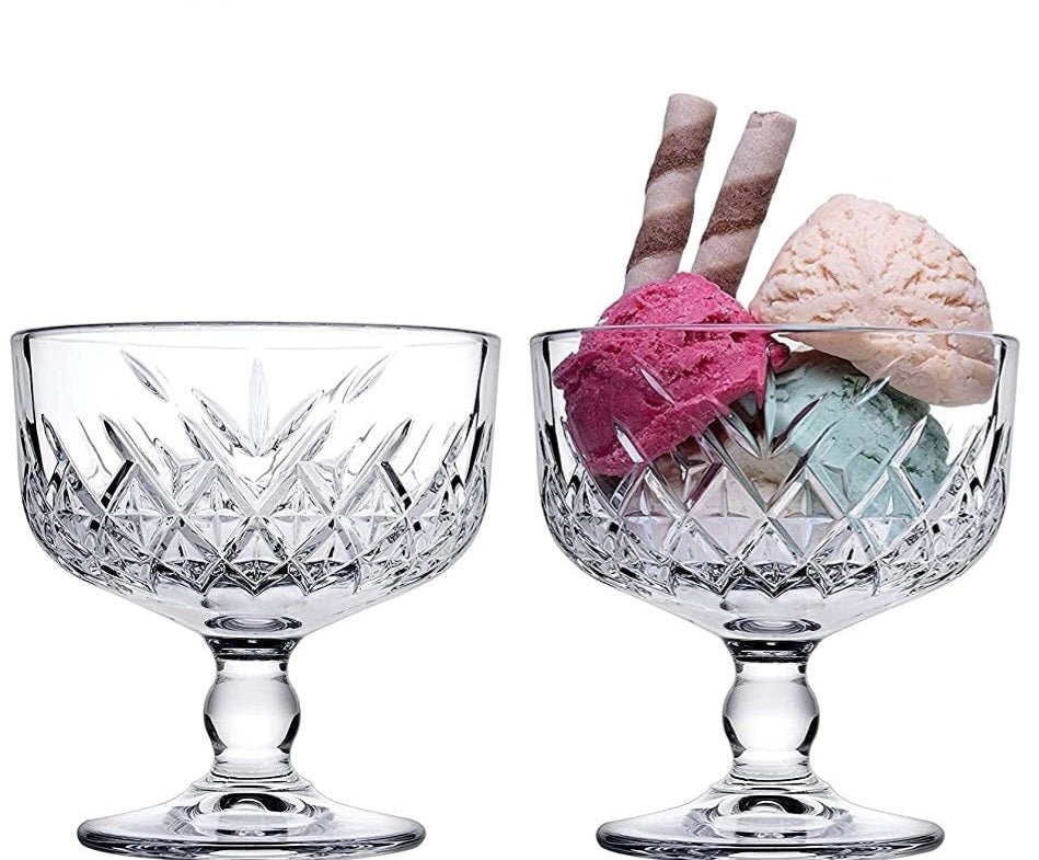 Dessertglassæt på fod 2 stk. 280 ml. - Pasabahce Timeless - Løven Home