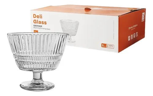 Dessertskåle på fod Deli Glass – 6 stk. (340 ml) - Løven Home