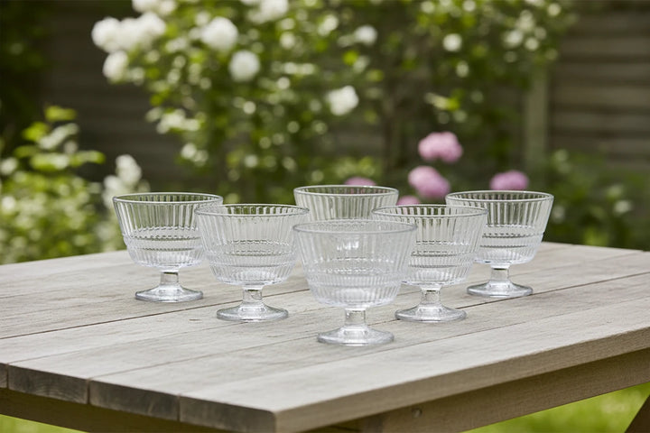 Dessertskåle på fod Deli Glass – 6 stk. (340 ml) - Løven Home