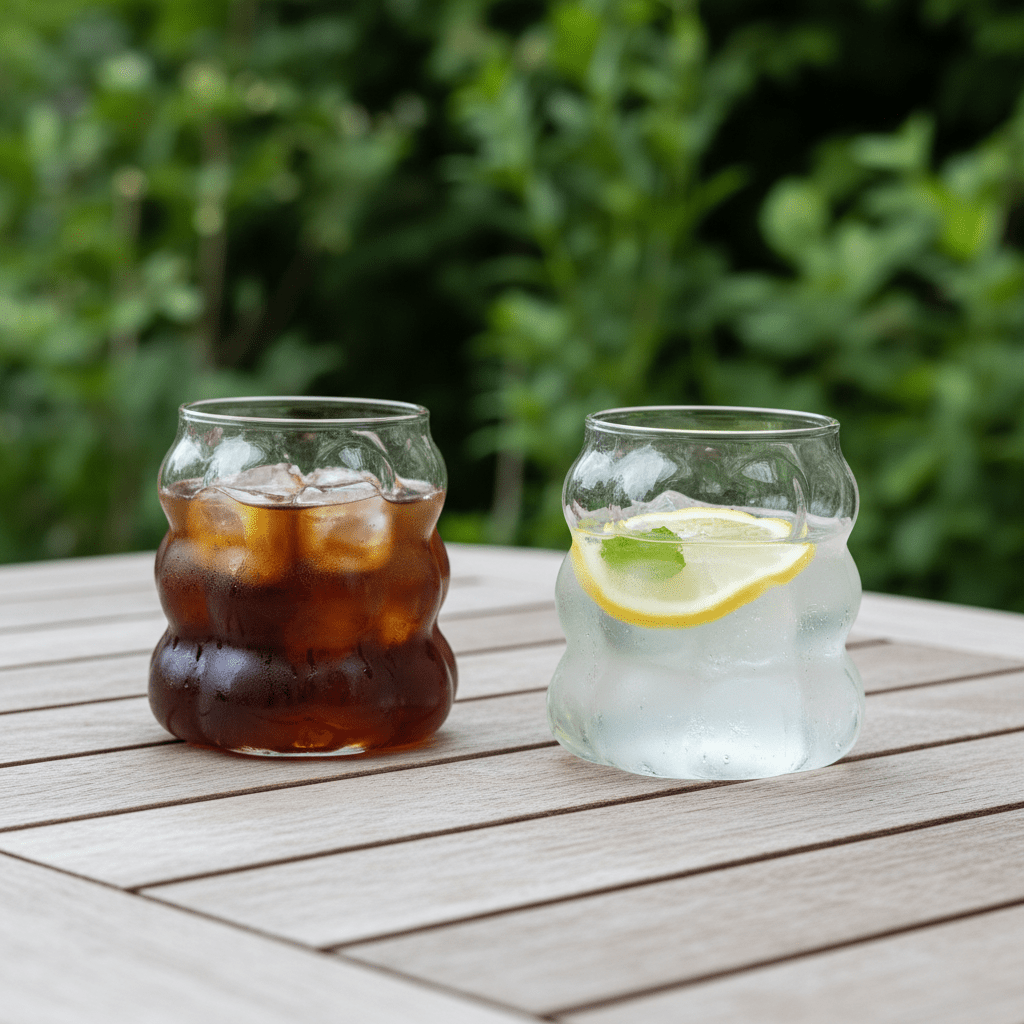 Diamonds - Bubble Drikkeglassæt - 380 ml. | Glas | Transparent | 6 stk. - Løven Home