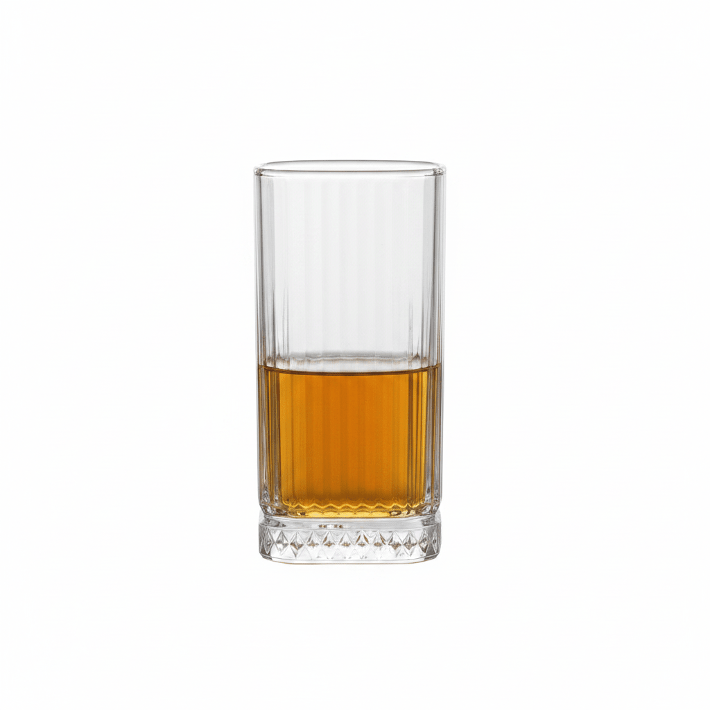 Diamonds - Høj Riflet Drikkeglassæt - 315 ml. | Glas | Transparent | Kvadratisk | 6 stk. - Løven Home