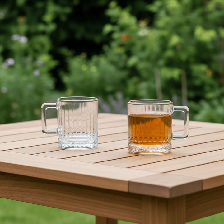 Diamonds - Riflet glaskrussæt - 245 ml. | Glas | Transparent | 6 stk. - Løven Home