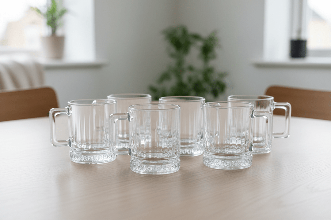 Diamonds - Riflet glaskrussæt - 245 ml. | Glas | Transparent | 6 stk. - Løven Home