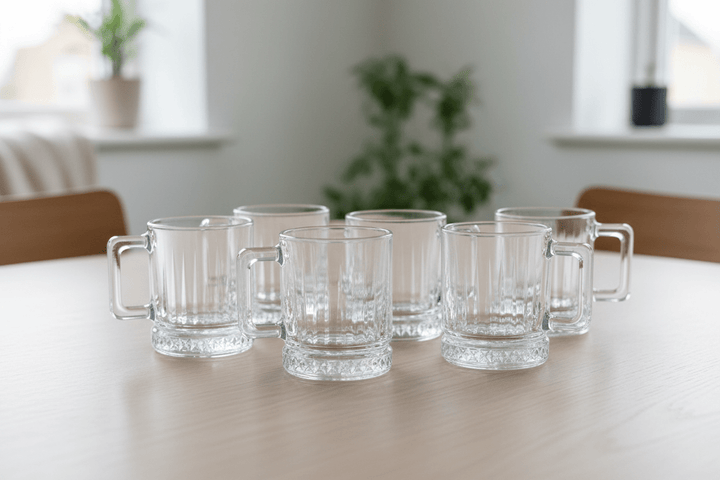 Diamonds - Riflet glaskrussæt - 245 ml. | Glas | Transparent | 6 stk. - Løven Home