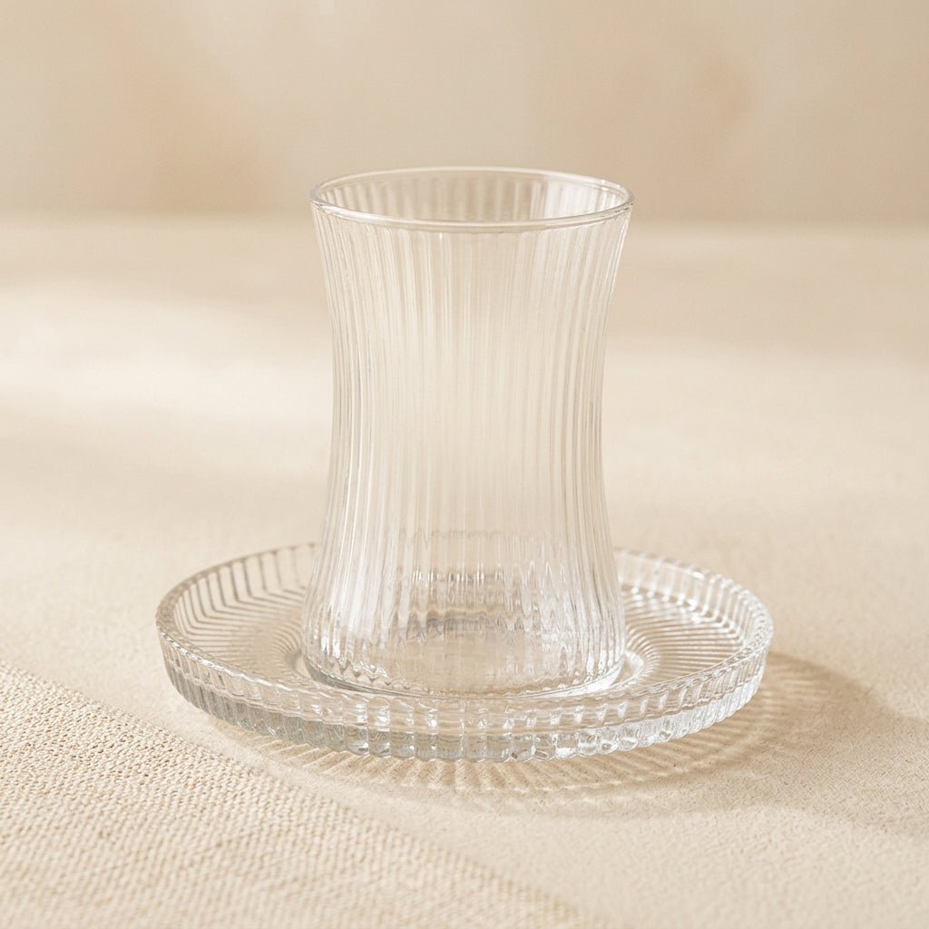 Diamonds - Riflet Teglassæt - 175 ml | 12 Dele | 6 pers. - Løven Home