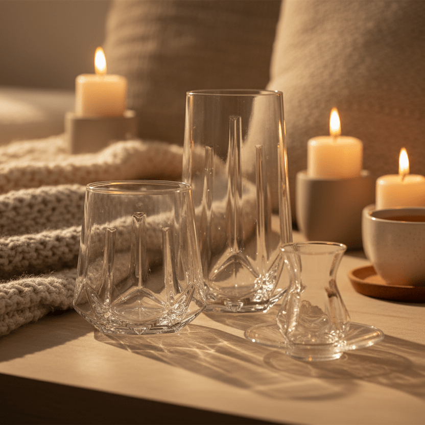 Drikkeglas + Tesæt 24 dele - LAV Alya og Valeria - Løven Home