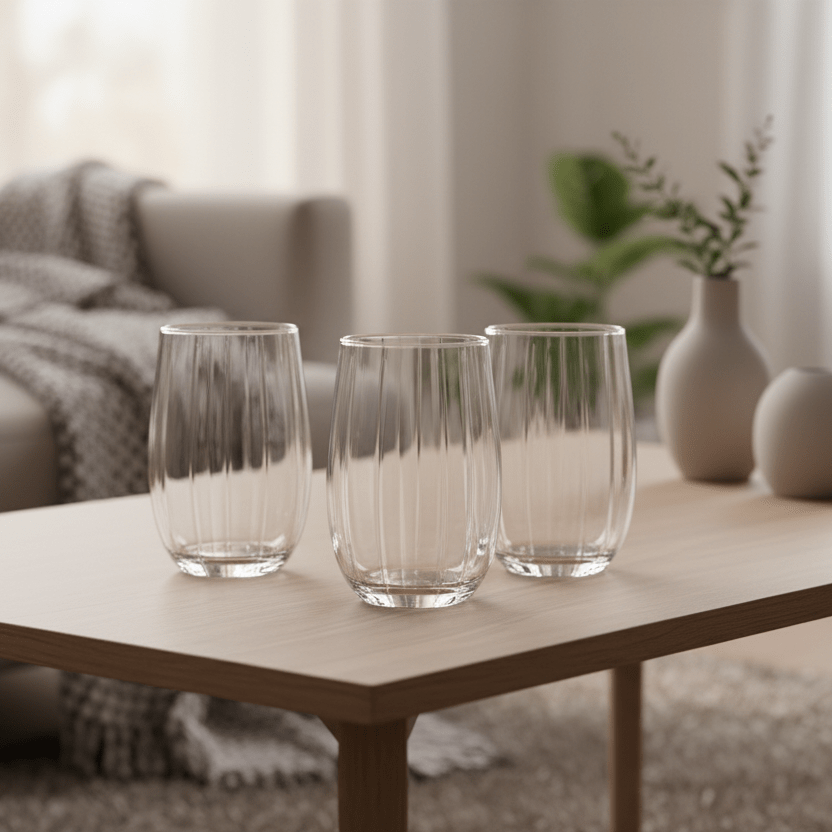 Drikkeglassæt 3 stk. 280 ml. - Weissberg Lime - Løven Home