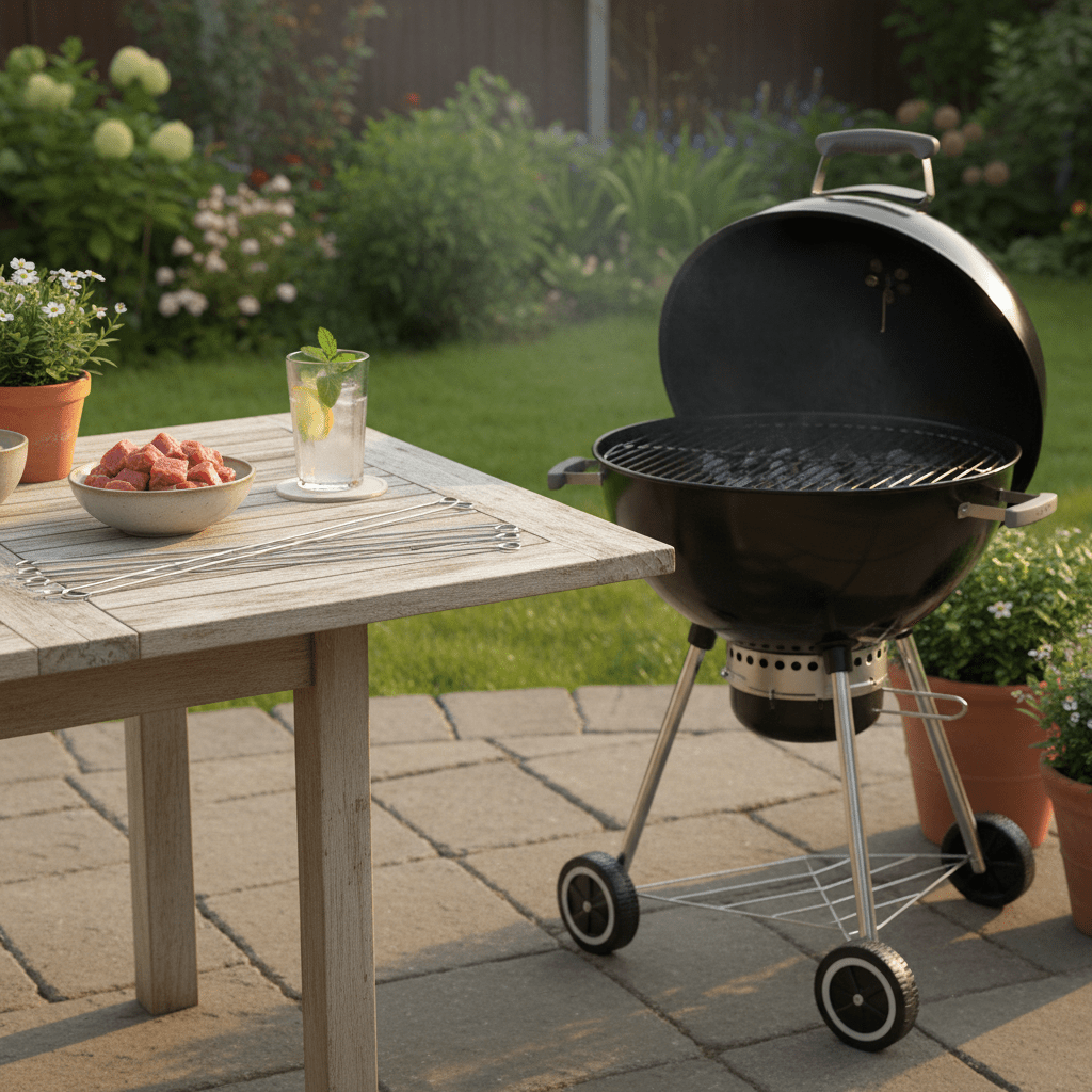 Easy grillspyd i rustfrit stål 50 cm - 10 stk - Løven Home