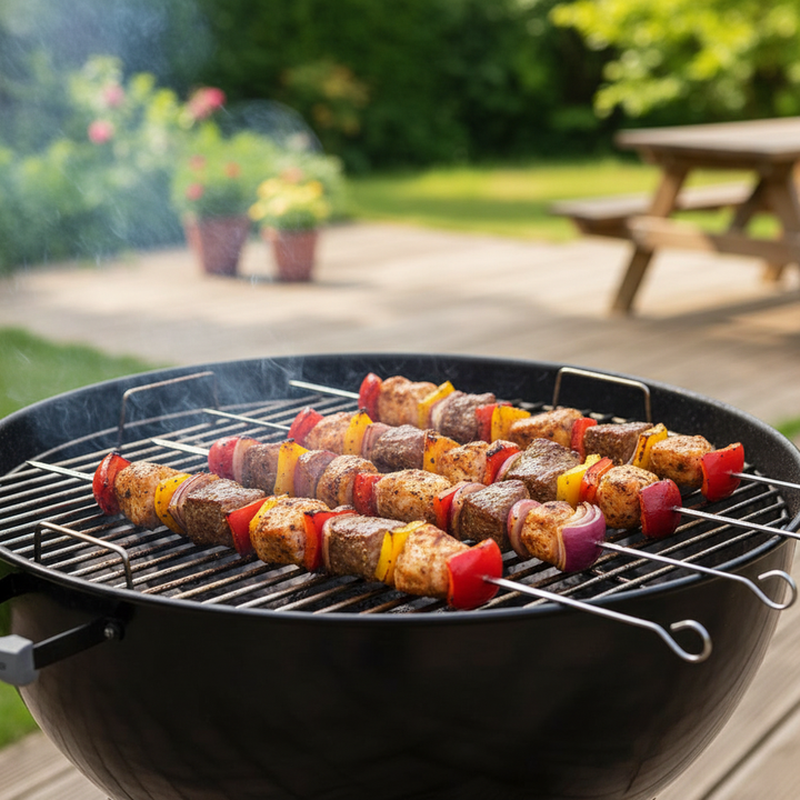 Easy grillspyd i rustfrit stål 50 cm - 10 stk - Løven Home