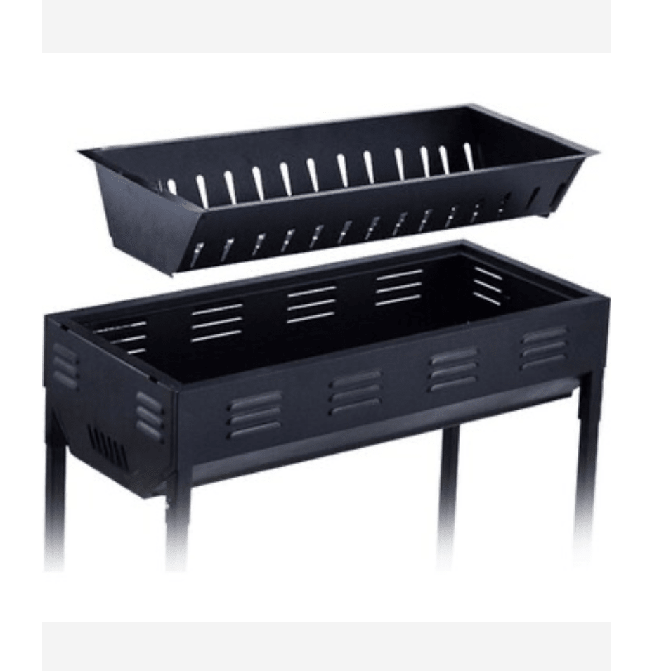 El Pasha - BBQ udendørs kulgrill - 66x30x64 cm | Rustfrit stål | Sort - Løven Home
