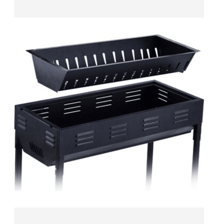 El Pasha - BBQ udendørs kulgrill - 66x30x64 cm | Rustfrit stål | Sort - Løven Home