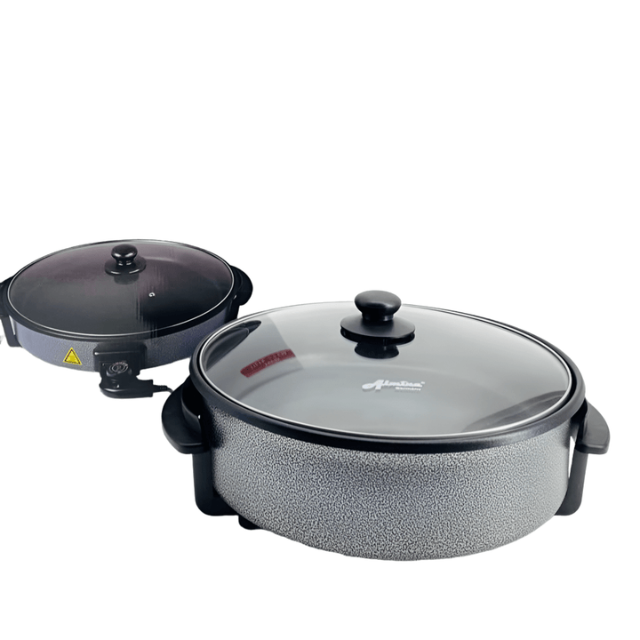 Elektrisk Multifunktionel Pizzapande 36 x 7 cm - Almina - Løven Home