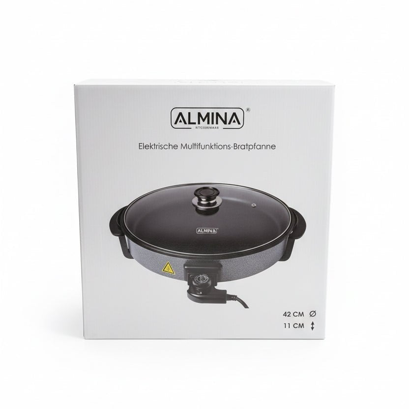 Elektrisk Multifunktionel Pizzapande 42 x 11 cm - Almina - Løven Home
