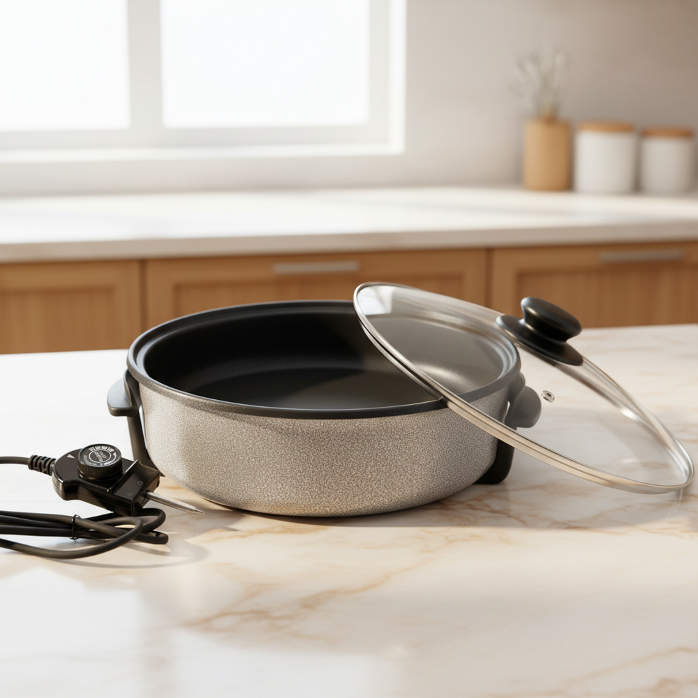 Elektrisk Multifunktionel Pizzapande 42 x 11 cm - Almina - Løven Home