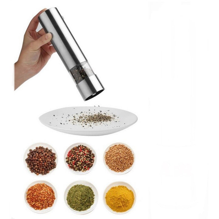 Elektrisk Salt - /Peberkværn - Michelino Troja - Sølv - Løven Home