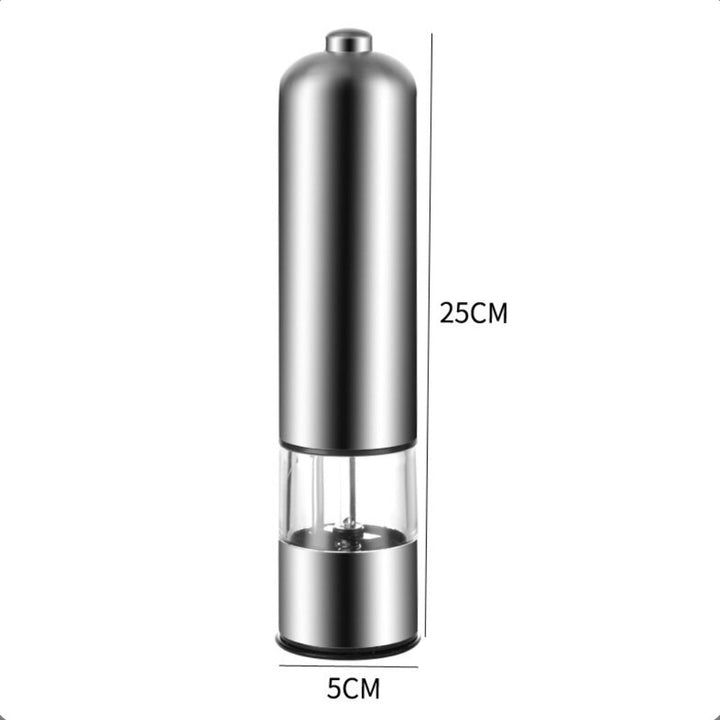 Elektrisk Salt - /Peberkværn - Michelino Troja - Sølv - Løven Home