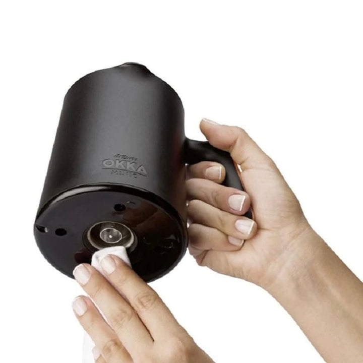 Elektrisk tyrkisk Kaffemaskine 480W - Arzum Okka Minio Chrome Sort/Sølv - Løven Home