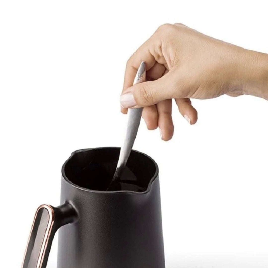 Elektrisk tyrkisk Kaffemaskine 480W - Arzum Okka Minio Chrome Sort/Sølv - Løven Home