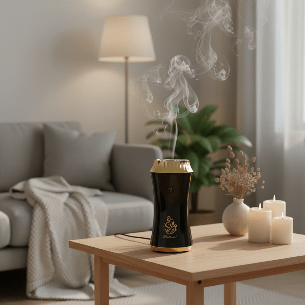 Elektronisk Mobil Røgelsesbrænder (Bukhoor) (USB - genopladelig) - Løven Home