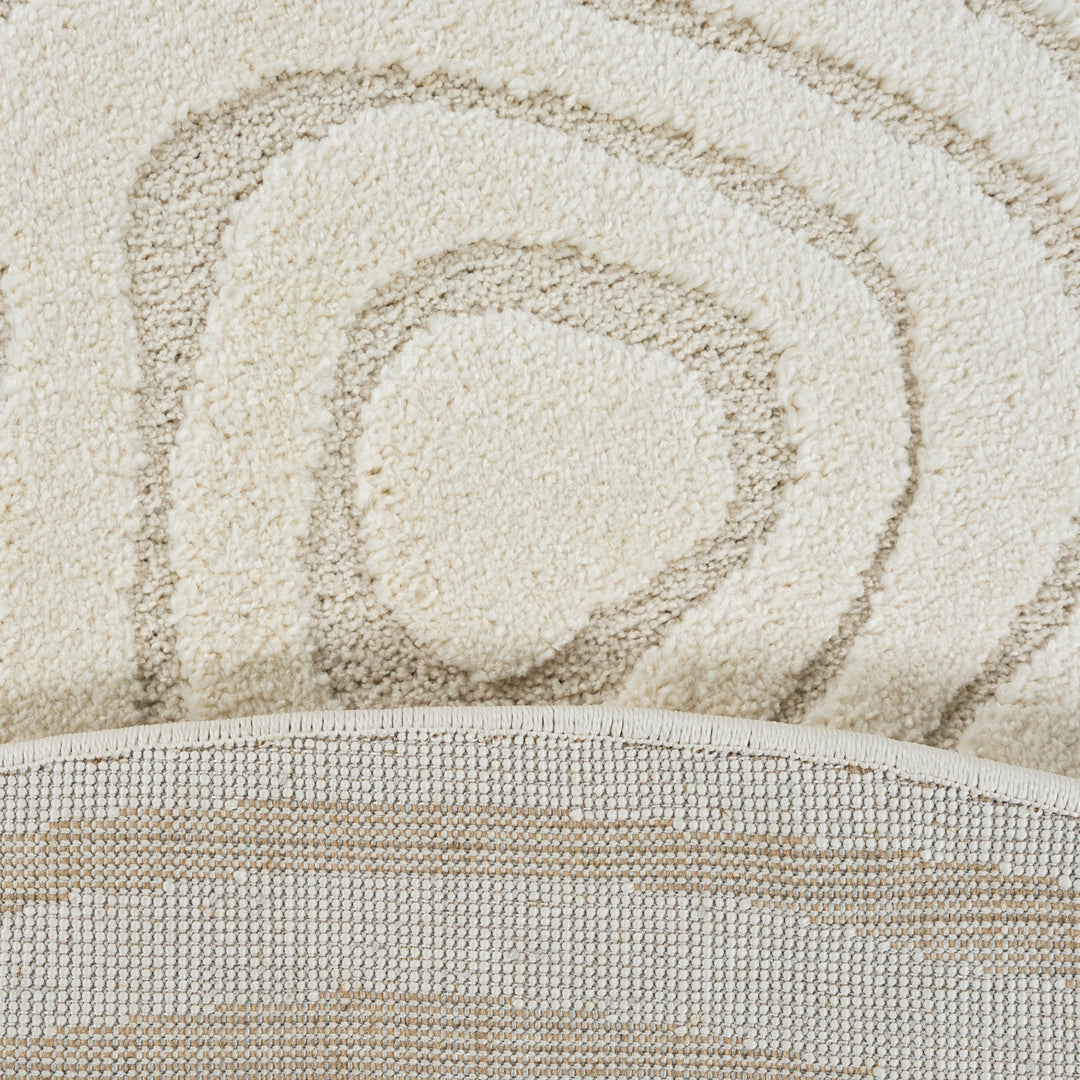 Elio - 2325 160 Cream Runde Tæpper - Løven Home