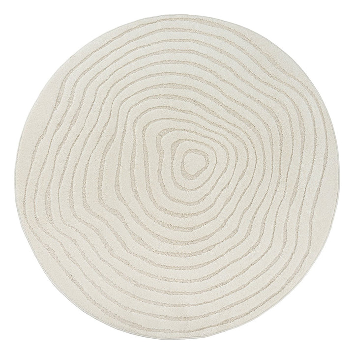 Elio - 2325 160 Cream Runde Tæpper - Løven Home