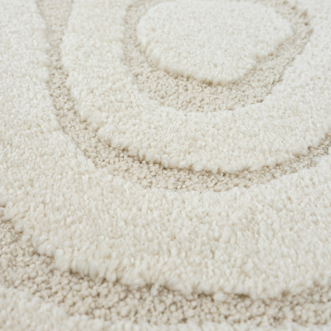 Elio - 2325 160 Cream Runde Tæpper - Løven Home