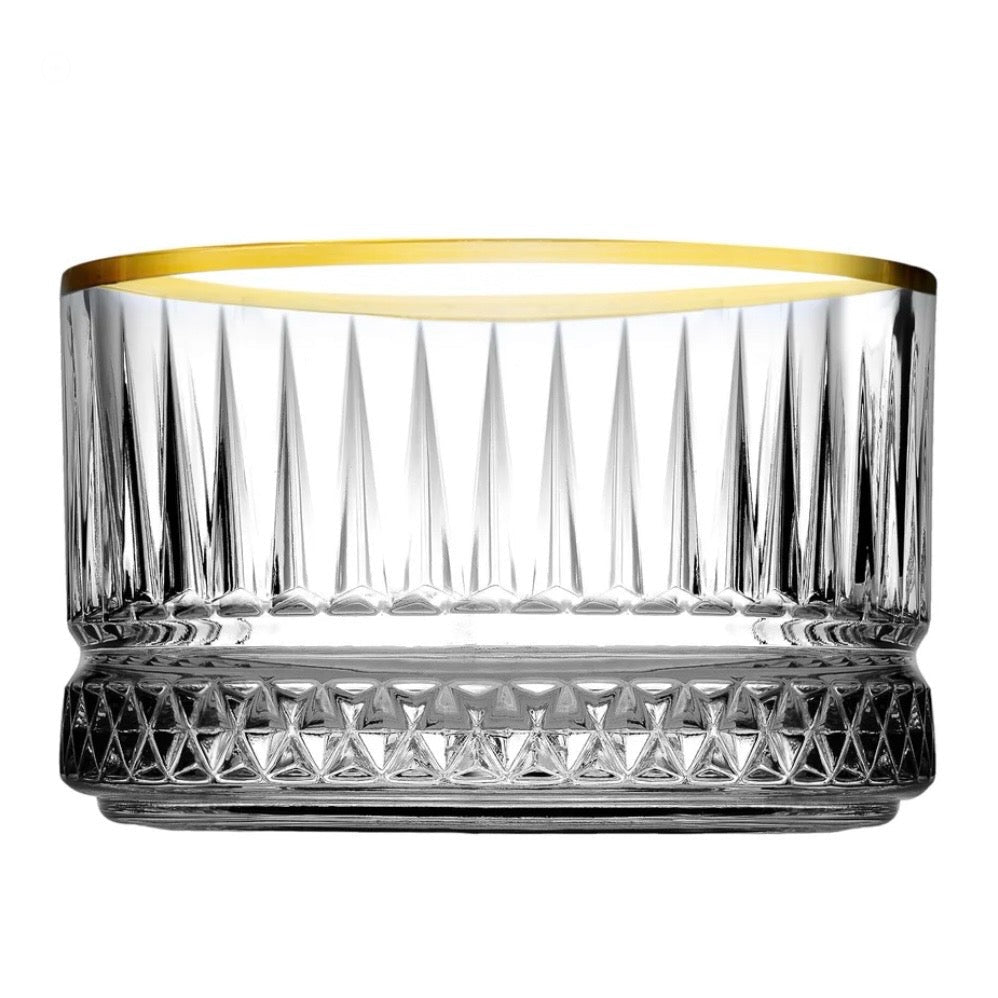 Elisa Golden Glasskålesæt m/Guldkant 300 ml. - Almina - Løven Home