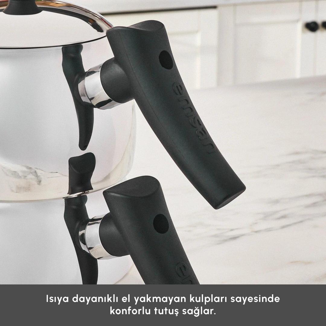 Emsan - Alim Mini Tesæt – 0,65 L + 1,1 L | 3 Dele - Løven Home
