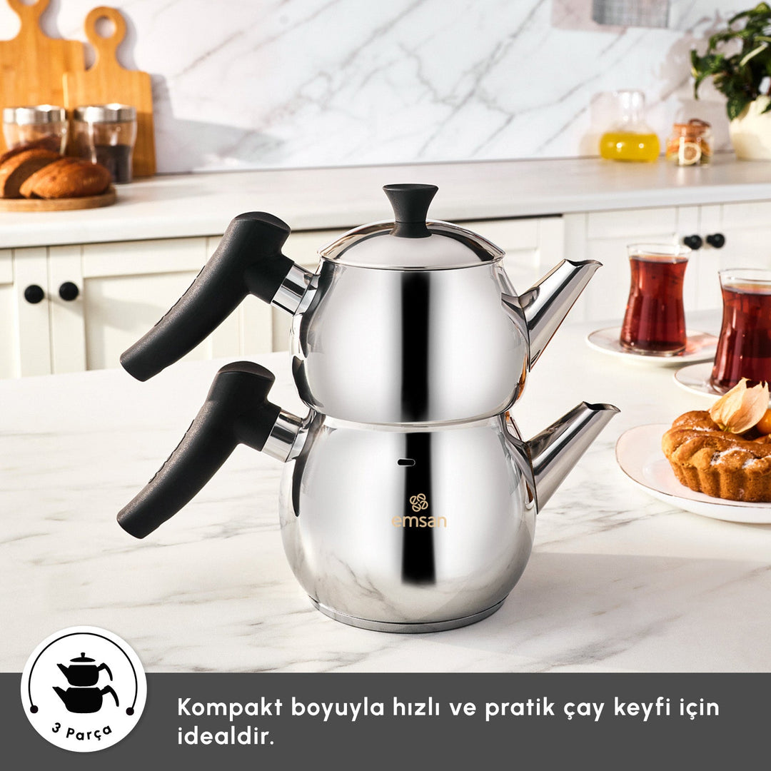 Emsan - Alim Mini Tesæt – 0,65 L + 1,1 L | 3 Dele - Løven Home