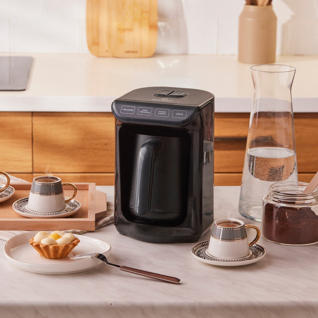 Emsan Közde Tyrkisk Kaffemaskine – Shiny Black - Løven Home