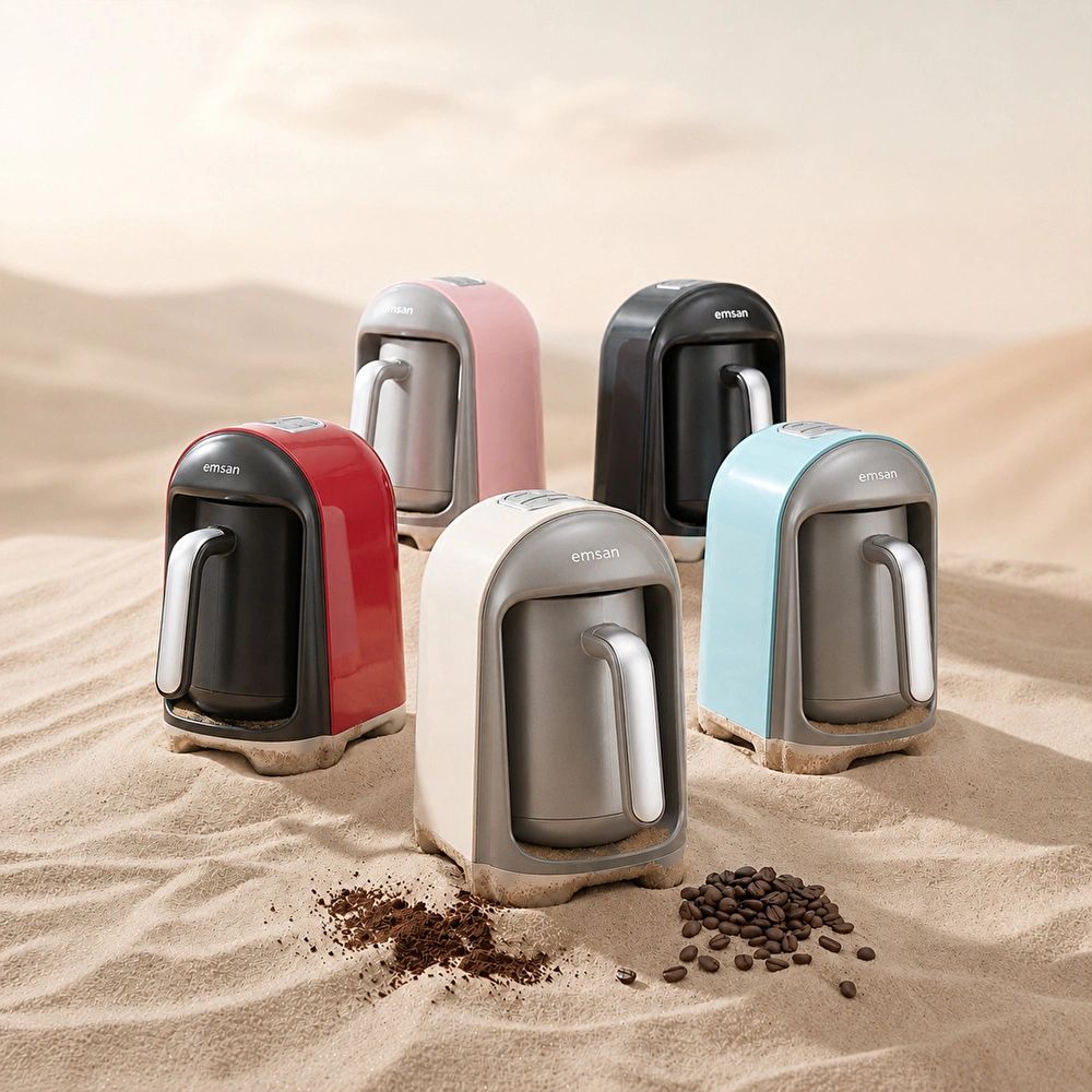 Emsan Kumda - Tyrkisk Kaffemaskine – 300 ml | 735W | Sort - Løven Home