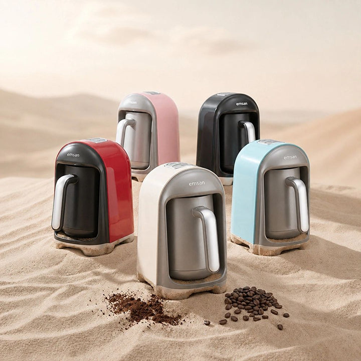 Emsan Kumda - Tyrkisk Kaffemaskine – 300 ml | 735W | Sort - Løven Home