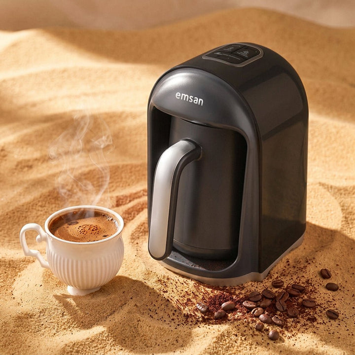 Emsan Kumda - Tyrkisk Kaffemaskine – 300 ml | 735W | Sort - Løven Home