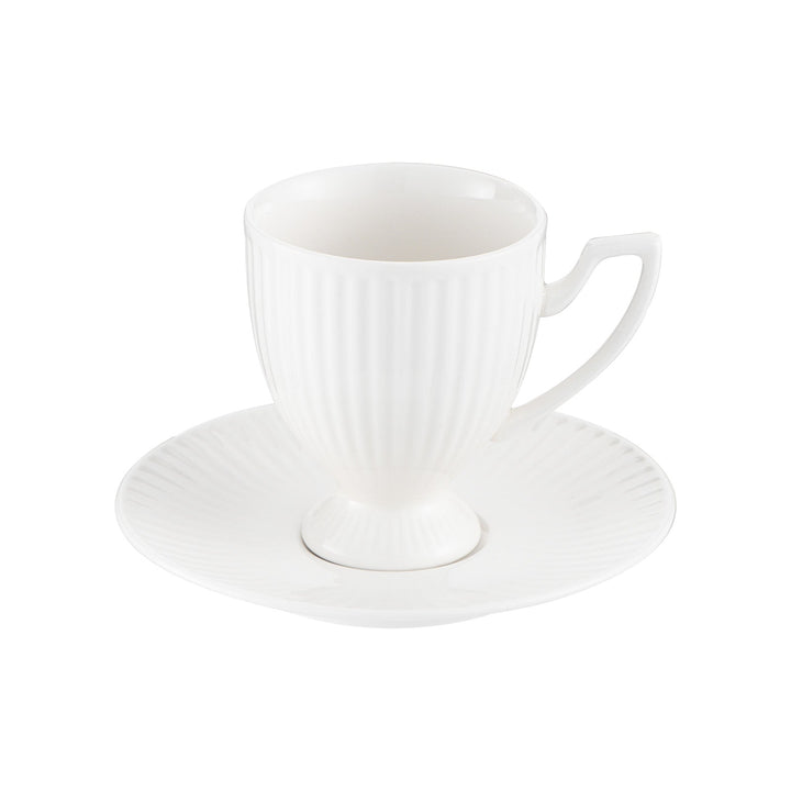 Emsan - Mahir Kaffekopsæt – 90 ml | 6 Personers | 12 Dele - Løven Home
