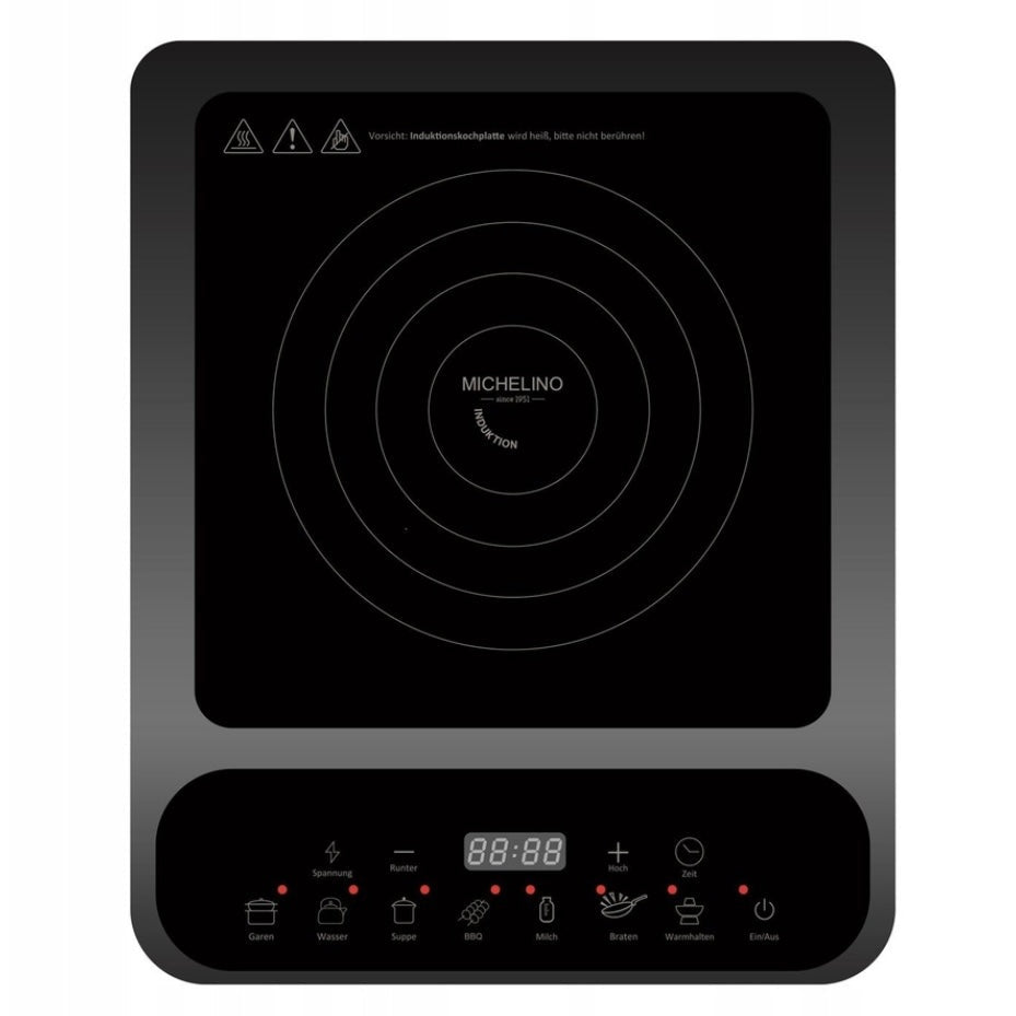 Enkelt Induktionskogeplade 2000 W Sort - Michelino - Løven Home