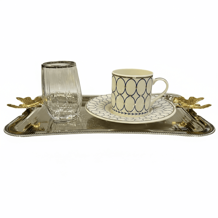 Espresso Kaffesæt 4 dele Blå - Dalgic Gümüs - Løven Home