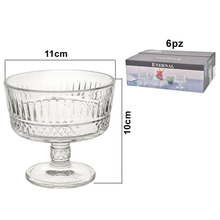 Eternal Dessertglas – 6 stk., 250 ml - Løven Home