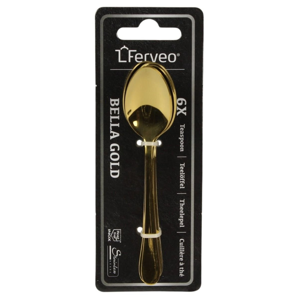 Ferveo - Bella Teskeer 6 Stk. - Guld - Løven Home