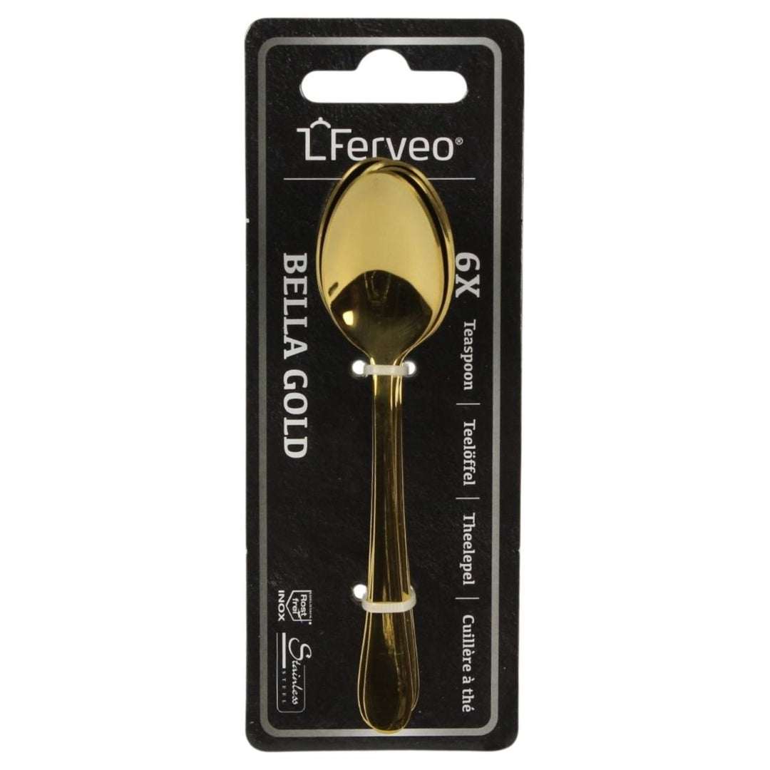 Ferveo - Bella Teskeer 6 Stk. - Guld - Løven Home
