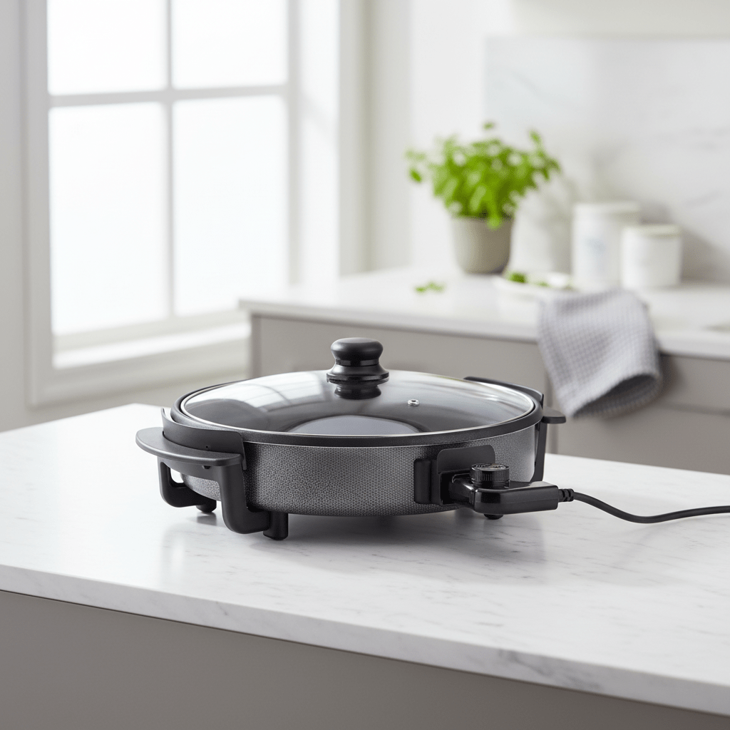Ferveo Leyya - Elektrisk Pizzapande – Ø36 x 3,5 cm | 1500 W - Løven Home