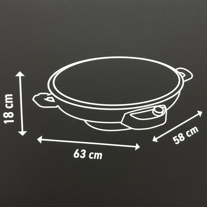 Ferveo - Nora elektrisk fladbrødspande (Yufka sac) - Ø50 cm | Sort - Løven Home