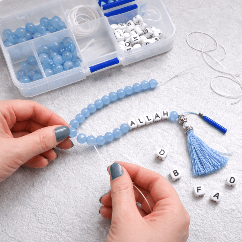 Finest Choice Lav - Selv - Tasbihkæde (Bedeperler) - Blå Farve - Løven Home