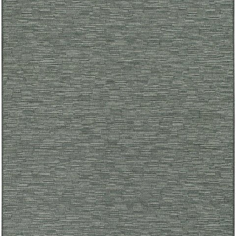 Fladvævet Uldtæppe - Mørkegrå Farve - Løven Home