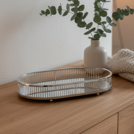 FUGURATO ELEGANCE SERVERINGSBAKKE OVAL | SØLV – CINAR - Løven Home