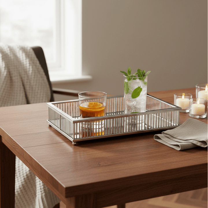 FUGURATO ELEGANCE SERVERINGSBAKKE | Sølv – Cinar - Løven Home