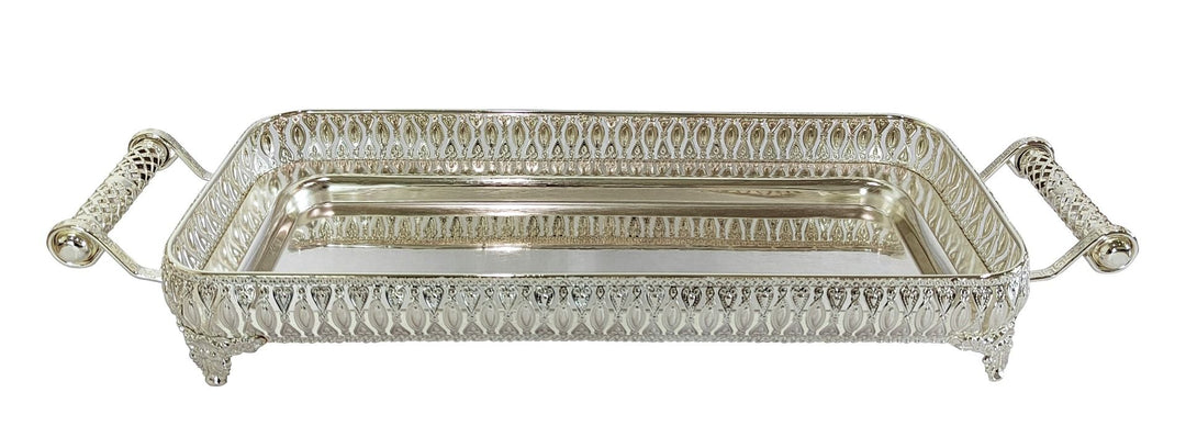 Fugurato Serveringsbakke - Firkantet – Sølv - 64 × 22 × 8 cm - Løven Home